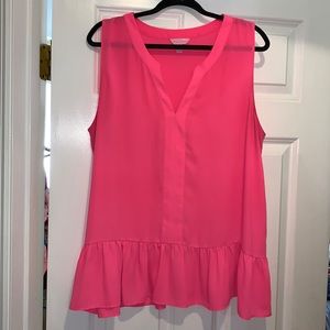 Lilly Pulitzer neon pink tank top